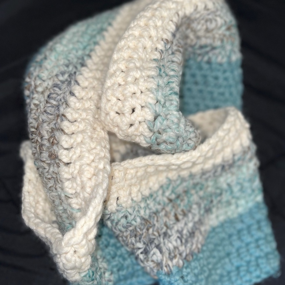 Handmade Crochet Infinity Scarf - Picture 5 of 6